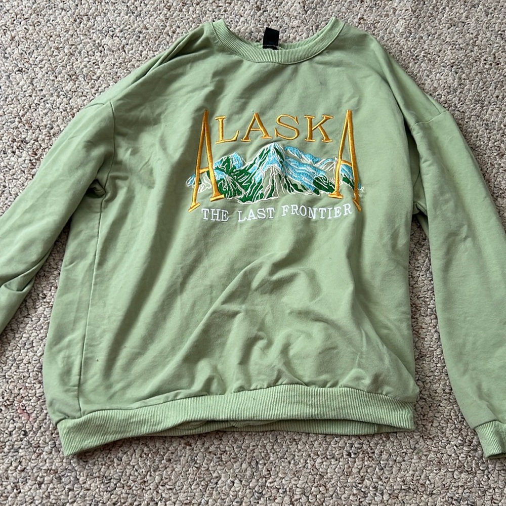 Mint green Alaska crewneck